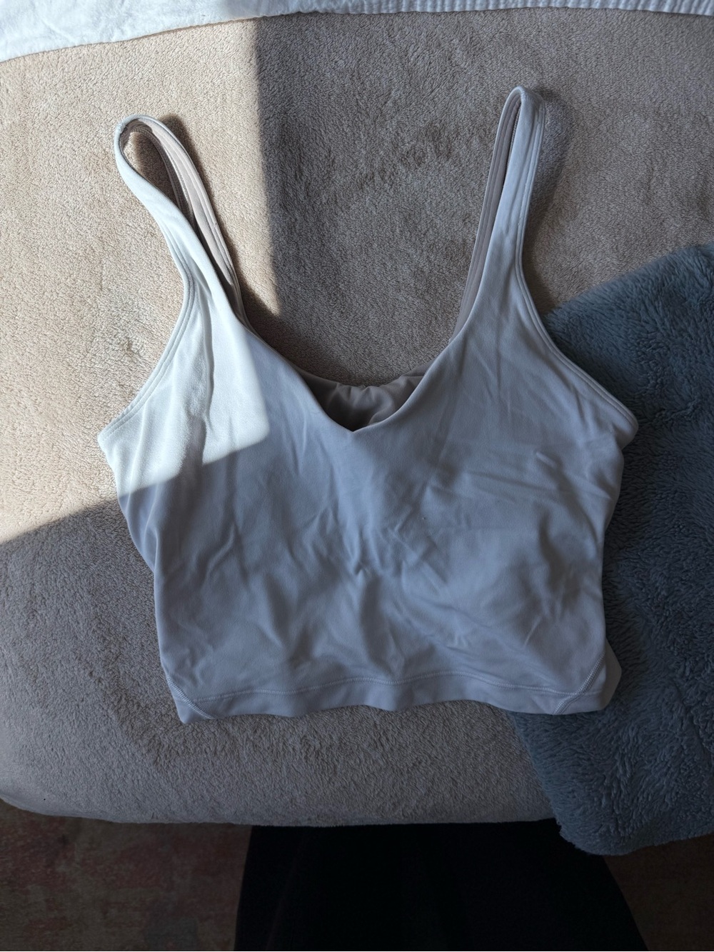 lululemon | white cropped align tank size 6